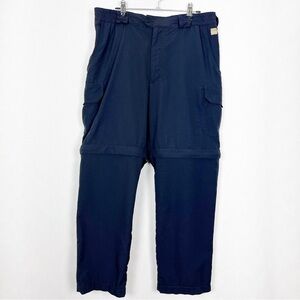 Tilley‎ Men's Black Versatile Cargo Pants Shorts Size 34 Waist